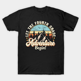 Back To School Let The 4th Grade Adventure Begin T-Shirt